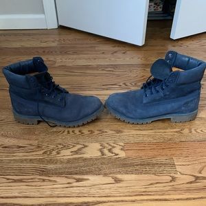 Blue Timberland Work Boots size 9.5 men’s